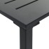 Mesa alta de bar acero recubrimiento polvo negro 100x100x110