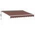 Toldo retráctil automático burdeos 300x250