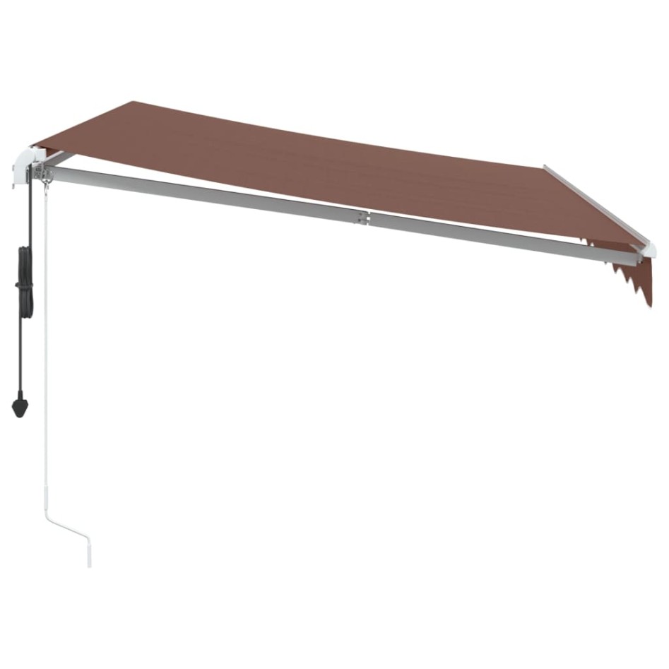 Toldo retráctil automático burdeos 300x250