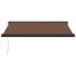 Toldo retráctil manual marrón 300x250