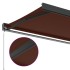 Toldo retráctil manual marrón 300x250