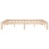 Estructura de cama de matrimonio madera maciza 135x190