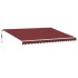 Toldo retráctil automático burdeos 450x300