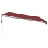 Toldo retráctil automático burdeos 450x300