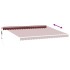 Toldo retráctil automático burdeos 450x300
