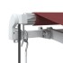 Toldo retráctil automático burdeos 450x300