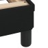 Cama con colchón tela negro 80x200