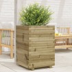 Jardinera de madera de pino impregnada 50x50x72 cm