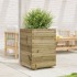 Jardinera de madera de pino impregnada 50x50x72