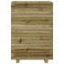 Jardinera de madera de pino impregnada 50x50x72