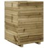 Jardinera de madera de pino impregnada 50x50x72