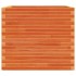 Jardinera madera maciza de pino marrón cera 80x80x72