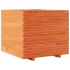 Jardinera madera maciza de pino marrón cera 80x80x72