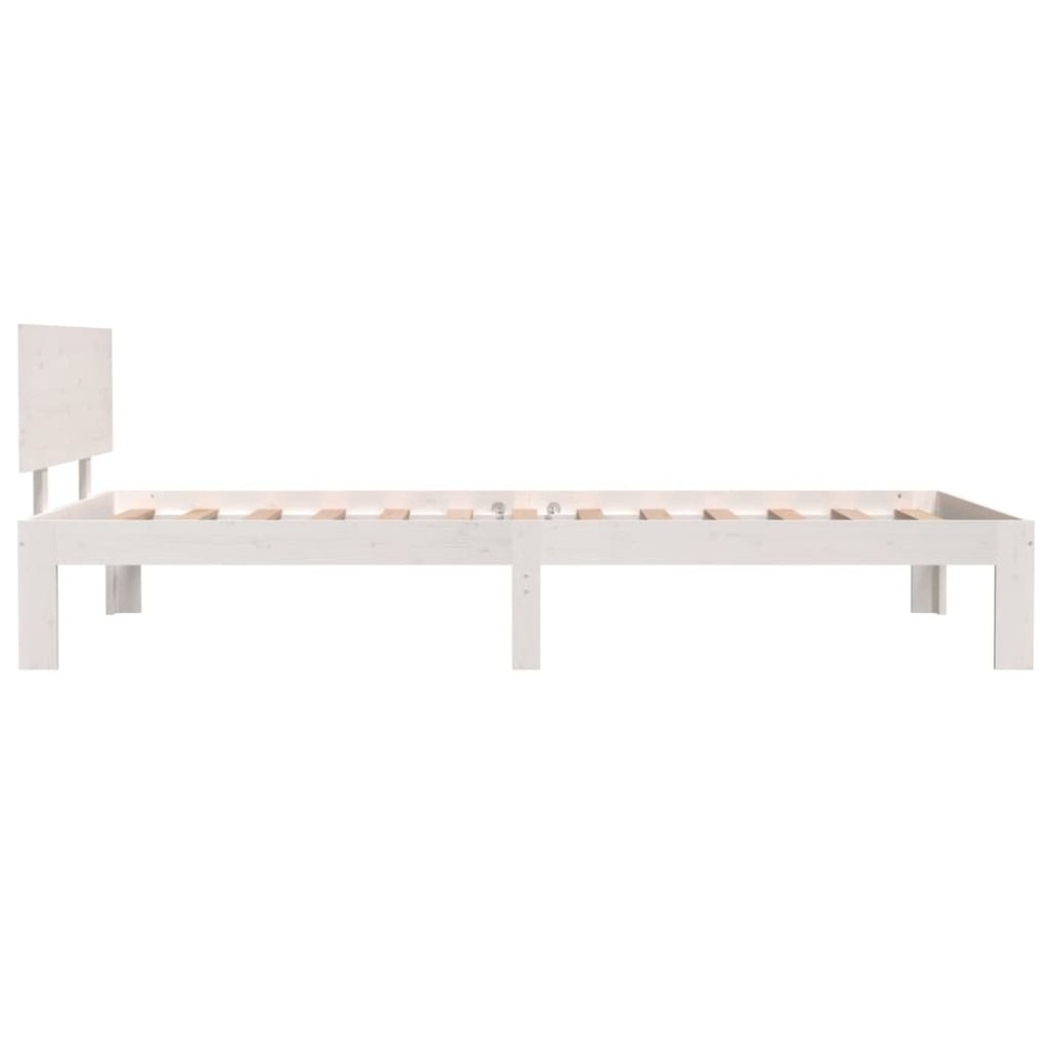 Estructura de cama madera maciza de pino blanco 100x200