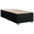 Cama box spring con colchón tela negro 90x200