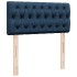 Cama box spring con colchón tela azul 90x200