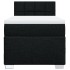 Cama box spring con colchón tela negro 100x200