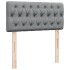 Cama box spring con colchón tela gris claro 90x190