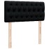 Cama box spring con colchón tela negro 100x200