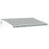 Toldo retráctil automático gris antracita y blanco 500x300