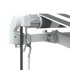 Toldo retráctil automático gris antracita y blanco 500x300