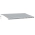 Toldo retráctil automático gris antracita y blanco 600x300