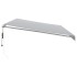 Toldo retráctil automático gris antracita y blanco 600x300