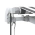 Toldo retráctil automático gris antracita y blanco 600x300