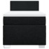 Cama box spring con colchón tela negro 90x190
