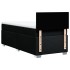 Cama box spring con colchón tela negro 90x190