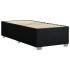 Cama box spring con colchón tela negro 90x190