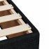 Cama box spring con colchón tela negro 90x190