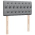 Cama box spring con colchón tela gris claro 90x190