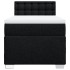 Cama box spring con colchón tela negro 90x190