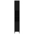 Armario de baño madera contrachapada negro 30x30x190