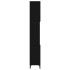 Armario de baño madera contrachapada negro 30x30x190