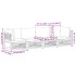 Set sofás de jardín con cojines 4 pzas madera maciza de
