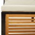 Set de sofás de jardín con cojines 5 pzas madera maciza