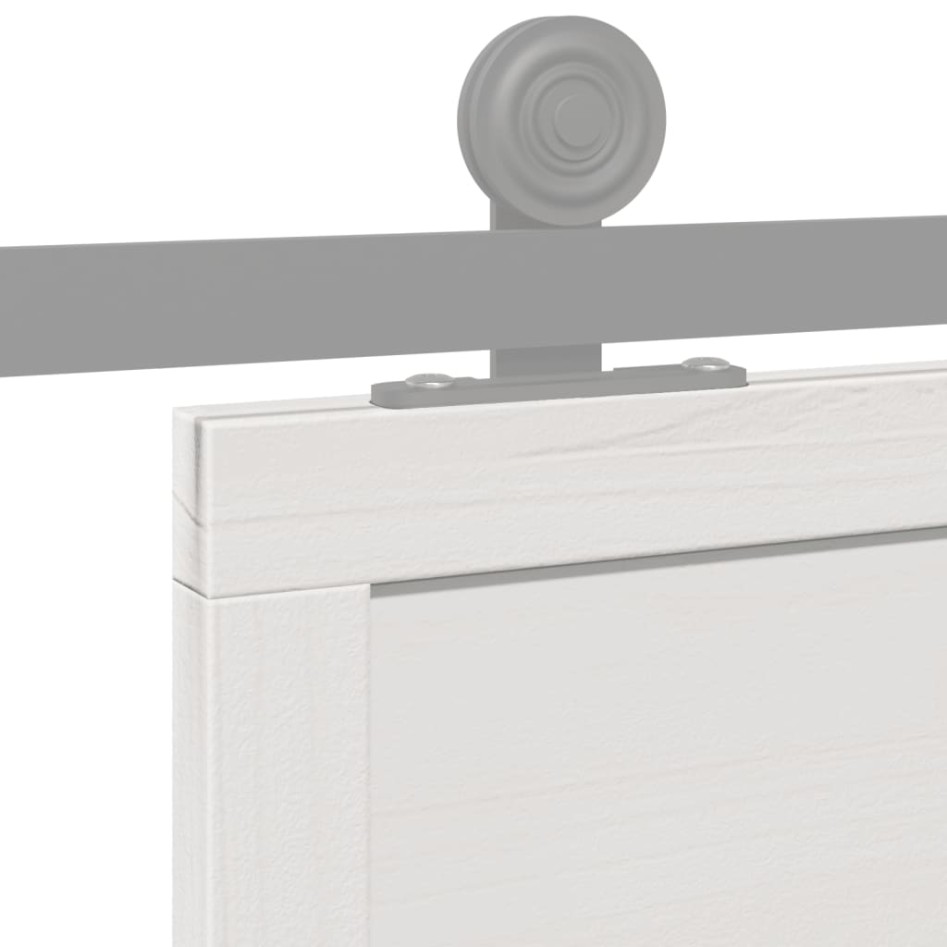 Puerta de granero madera maciza pino blanca 90x208