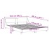 Estructura de cama sin colchón madera maciza de pino 160x200