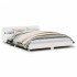 Estructura de cama sin colchón madera de pino blanca 140x200