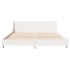 Estructura de cama sin colchón madera de pino blanca 140x200