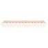 Estructura de cama con LED madera maciza blanca 100x200