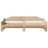 Sofá cama nido madera maciza de pino 80x200