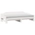 Sofá cama nido sin colchón madera maciza blanco 90x190