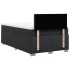 Cama box spring con colchón cuero sintético negro 120x190