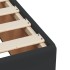 Cama box spring con colchón cuero sintético negro 120x190