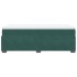 Cama box spring con colchón terciopelo verde oscuro 90x200