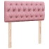Cama box spring con colchón terciopelo rosa 80x200