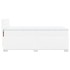Cama box spring con colchón cuero sintético blanco 80x200